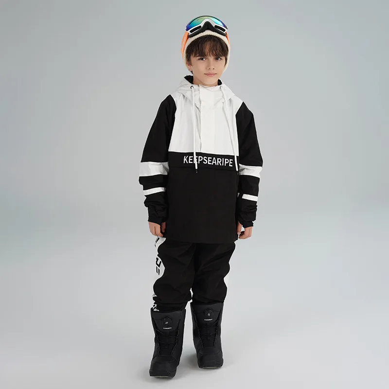 Winter New Children Ski Suit Boys Outdoor Ski Set Warm Girls Snowboard Kids Windproof Waterproof Jacket Overalls Clothing