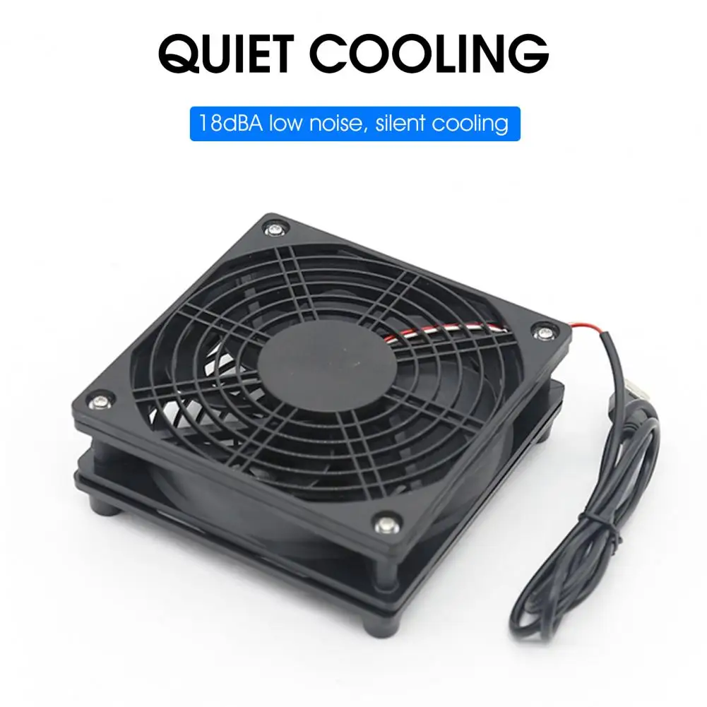 Excellent TV Box Heat Sink Low Noise Eco-friendly STB Cooling Fan USB Router Mobile HDD TV Box Cooler