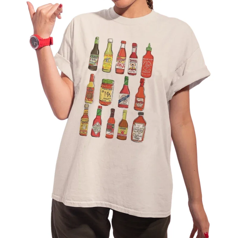 Straight Outta Hot Sauce Funny Food Eating Shirt