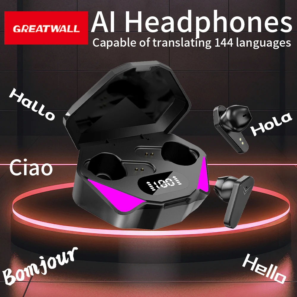 GreatWall Digital Display Translation Earphones