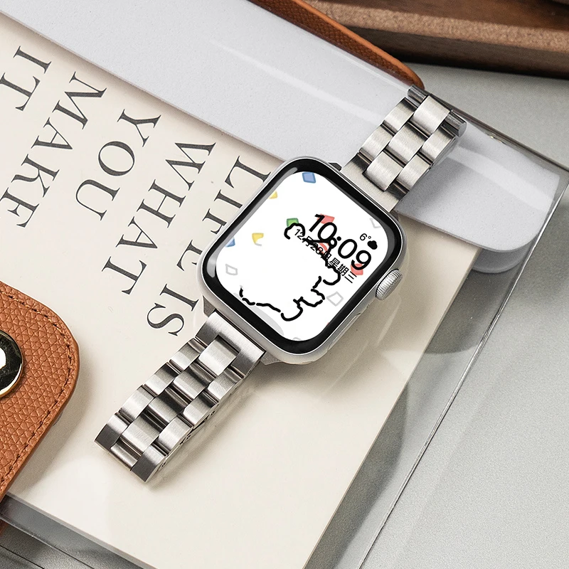 ตัวเลือกสินค้า สร้อยข้อมือสแตนเลสสตีล สำหรับ Apple Watch ทุกขนาด