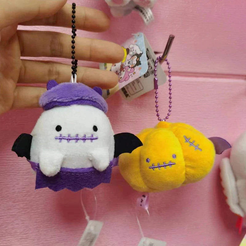 

1PC Halloween Day Ghost Pumpkin Plush Pendent Stuffed Toys Keychains Backpack Hanging Ornaments