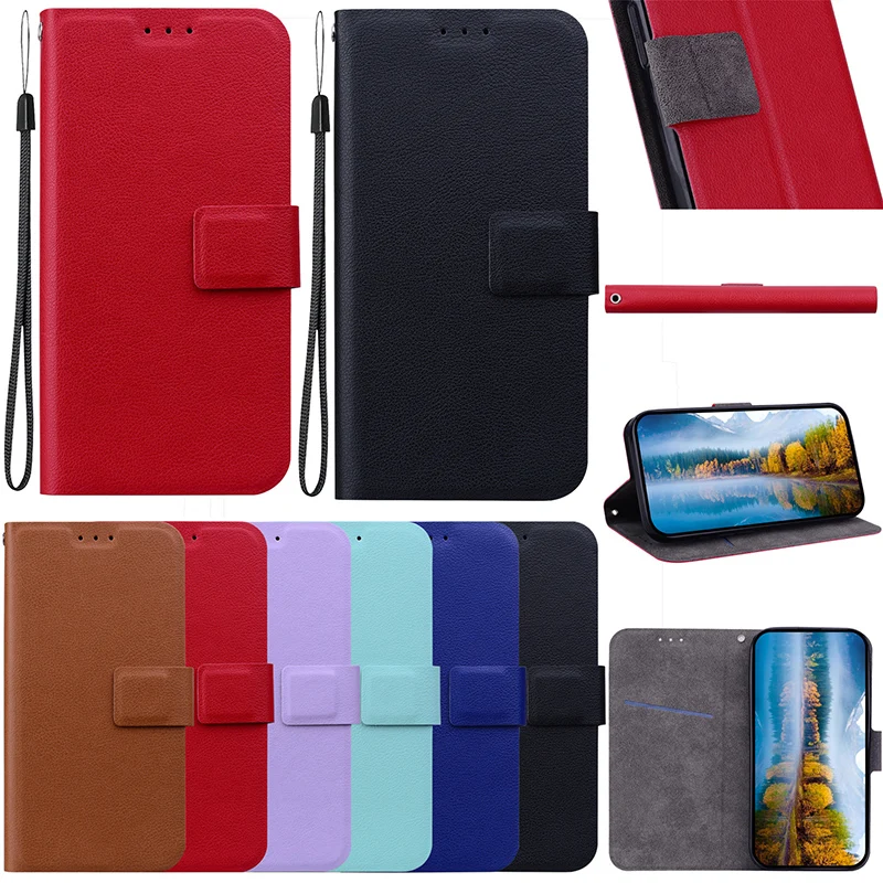 Premium Ultra-Thin Leather Wallet Phone Case with Stand Feature