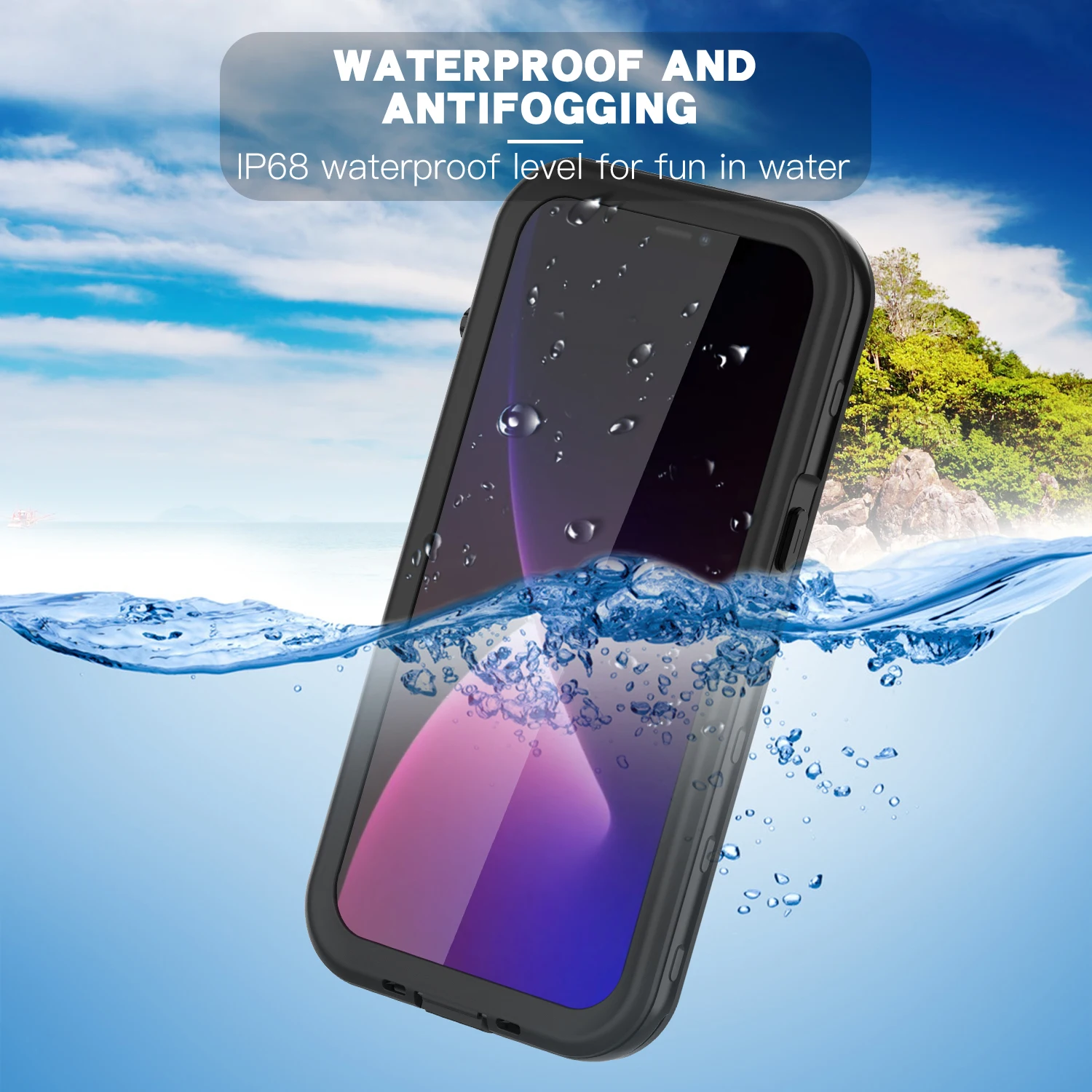 

IP68 Waterproof Shockproof Diving Underwater Case For iPhone 13 Pro Max Mini Cover for iPhone 11 12 Xs Max XR 6 7 8