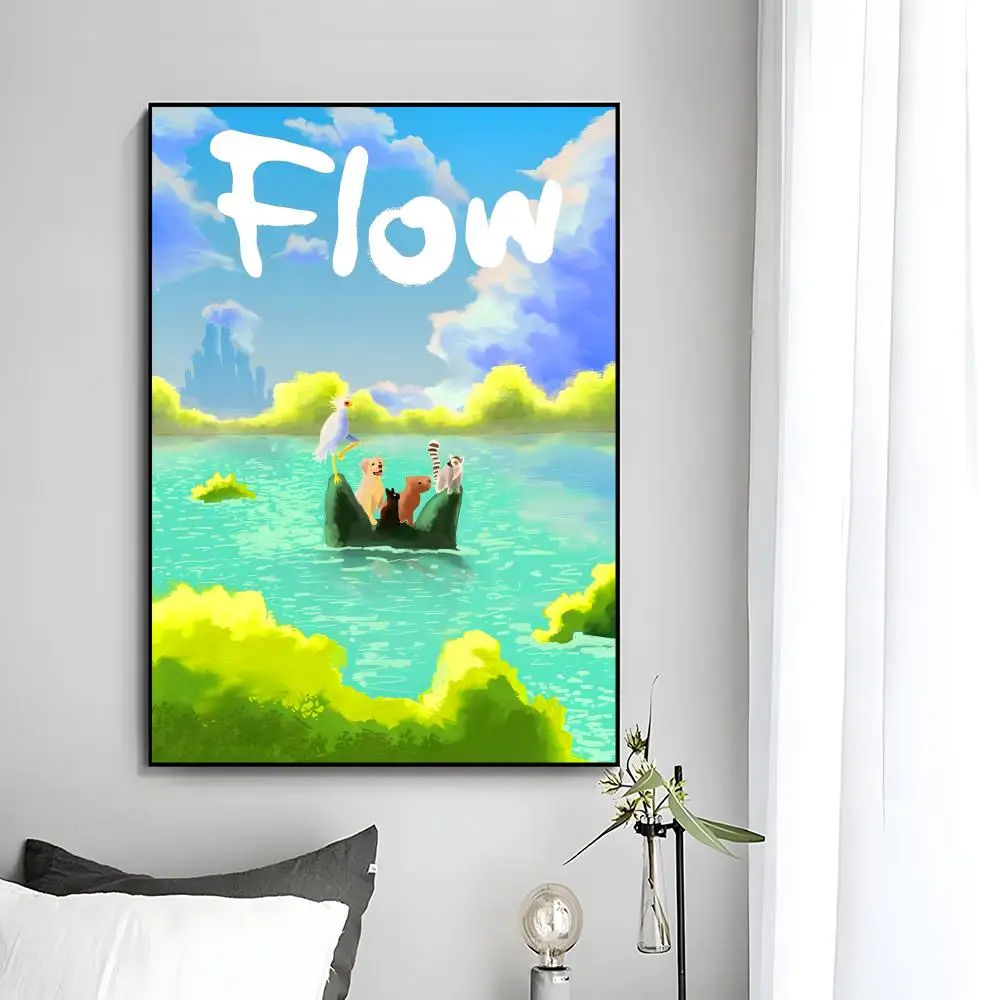 Flow Poster Wall Art Print - Decorative Mural & Home Decor Gift (Unframed)
