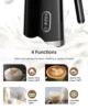 BioloMix Electric 4 in 1 Automatic Hot and Cold Milk Frother Warmer for Latte, Foam Maker, Hot Chocolates, Cappuccino 3