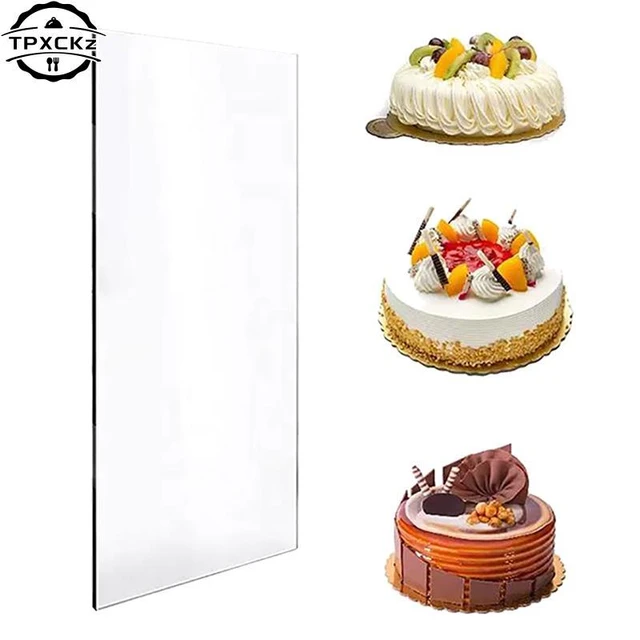 2Pcs Acrylic Biscuit Cake Rolling Tool Balance Ruler Fondant Icing  Thickness Ruler Biscuit Smoother Pastry Baking