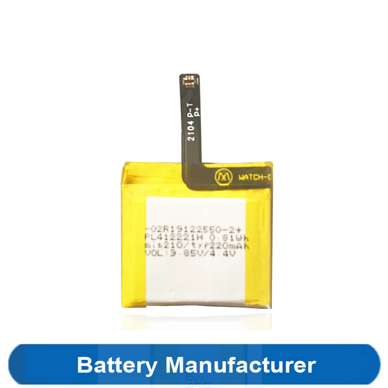 Batteria Originale 220Mah 0.81Wh Pl412221H A1913 A1914 Per Huami Amazfit Gts Gts1 1 C17 1S Lite Smart Watch Batterie Akku