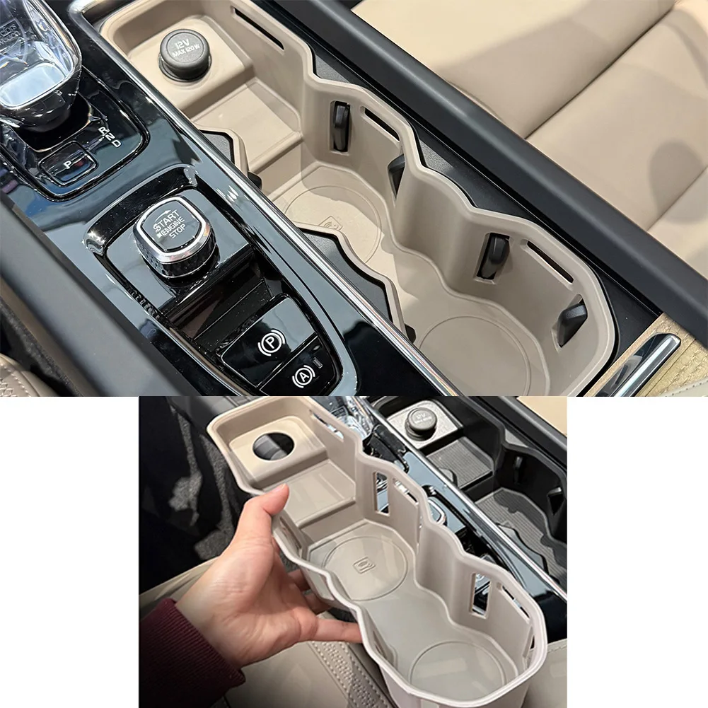 볼보 XC60 2026용 차량 실내 센터 콘솔 후면 컵홀더 수납함 (물컵 및 기타 소품용)