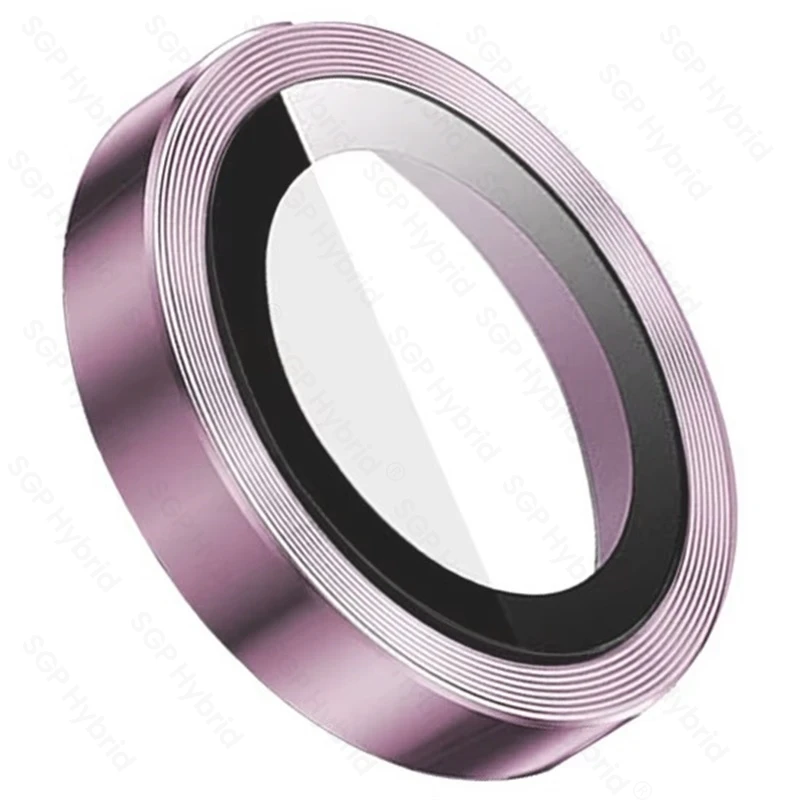 Enhanced Metal Ring Case with Tempered Glass Back Camera Protector and 9H HD Rear Lens Cover