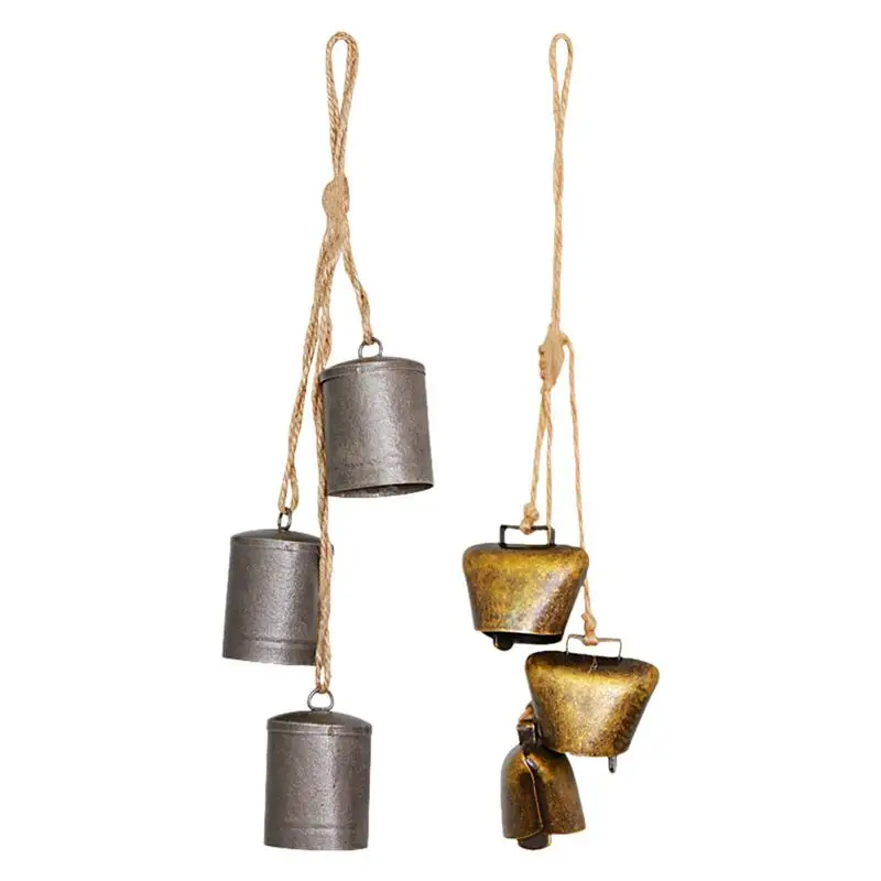 

12 шт., винтажные креативные ретро-колокольчики на удачу