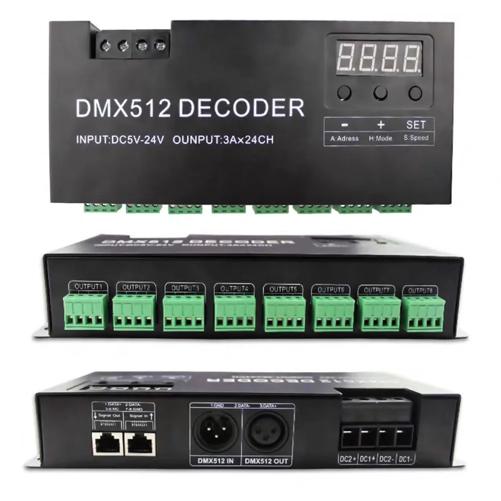 Digital-24CH-RGB-DMX512-Decoder-Stage-Engineering-Master-Station ...