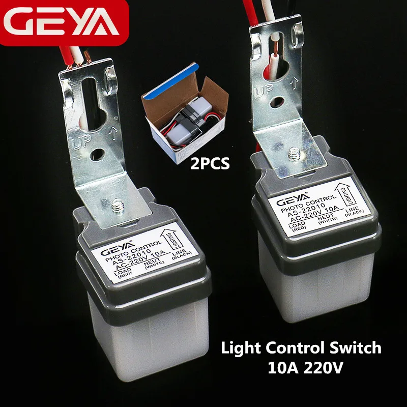 GEYA Photo Sensor Light Sensor Auto Photocell Street Light Control Switch Max30A 