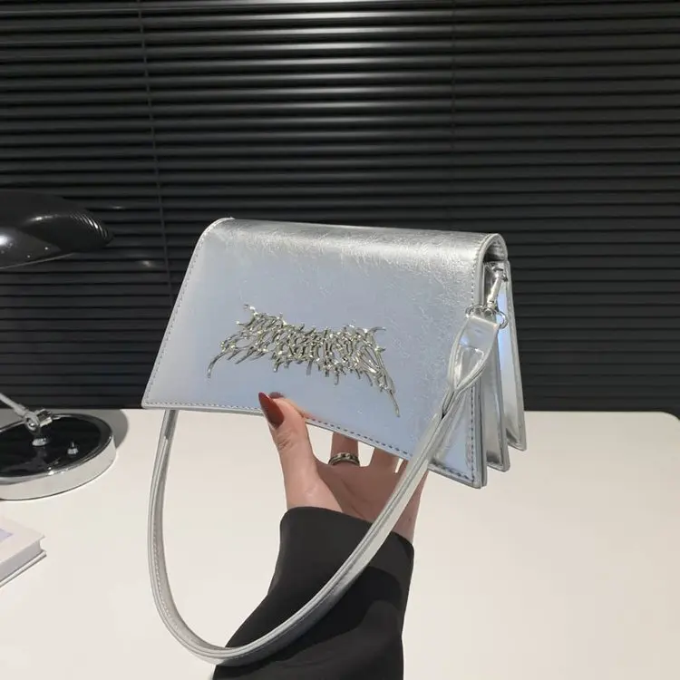thumbnail image 1 of Bolso de hombro con estampado de chica dulce y picante, estilo oscuro, de diseñador, de lujo, tipo bandolera, para mujer, exquisito, versátil, Y2k, 1 of 5