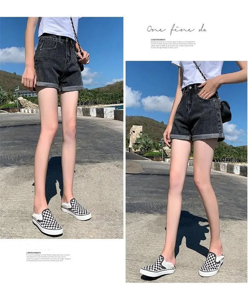 nike pro shorts Chic Streetwear High Waist Shorts Denim De Mujer Pocket Summer Short Jeans Feminino Women Gray Pants Sexy Hot Girls Estate Donna women's swim shorts