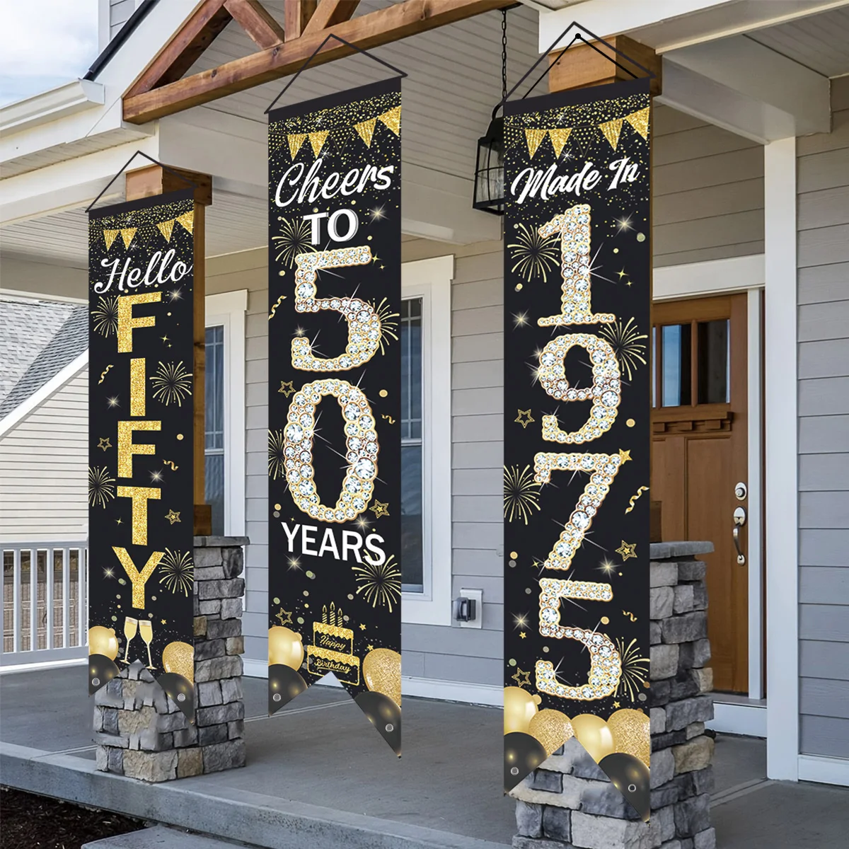 Decoraciones Grandes De Fiesta De Cumpleaños 60 Para Hombres, Decoración Vintage De 60 Cumpleaños Negro Dorado Para Fiesta De Cumpleaños 60, | Compra Online En Yaxa