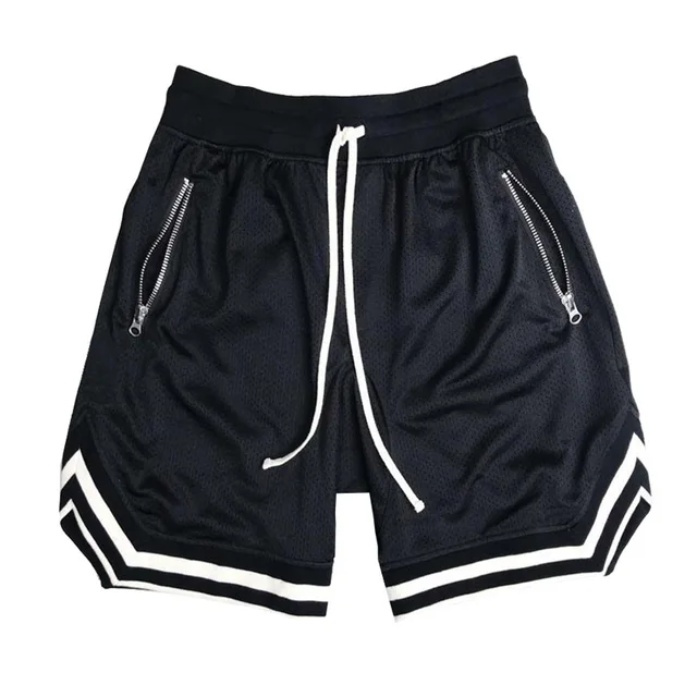 2020 Men's Casual Shorts Summer New Running Fitness Fast-drying Trend Short Pants Loose Basketball Training Pants Black