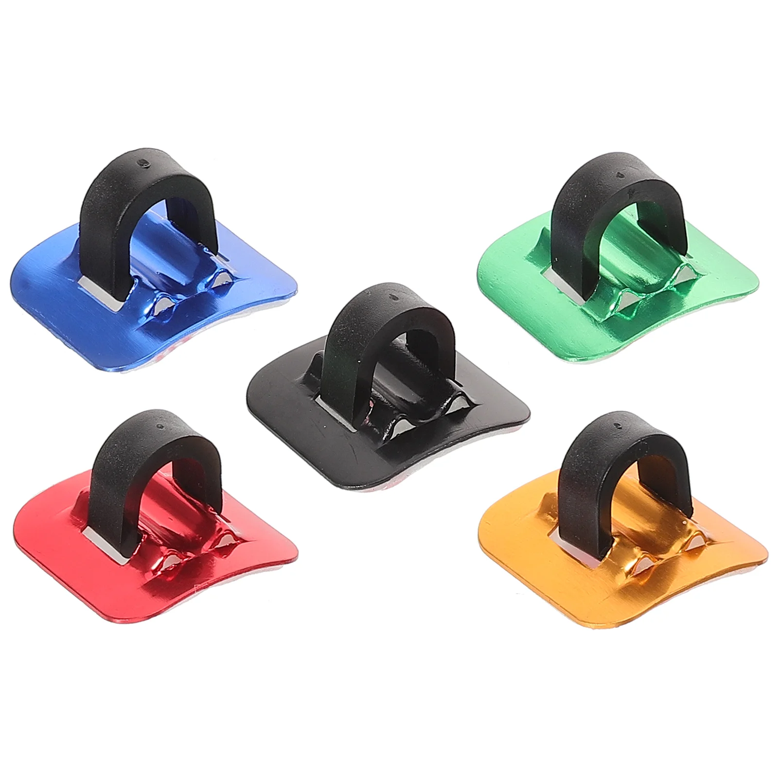 

5 Pcs Hose Bicycle Accessories Cable Clamp Frame Derailleur Shifter Housing Clip with Adhesive Seat
