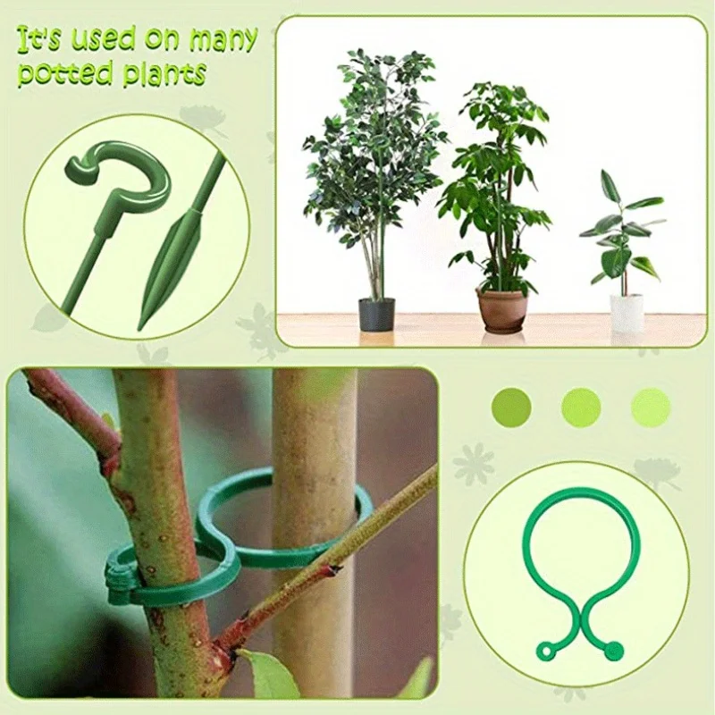 Garden Single Stem Plant Support Cage Ring Adjustable Flower Pot Stake Durable Climbing Frame for Potted Plants