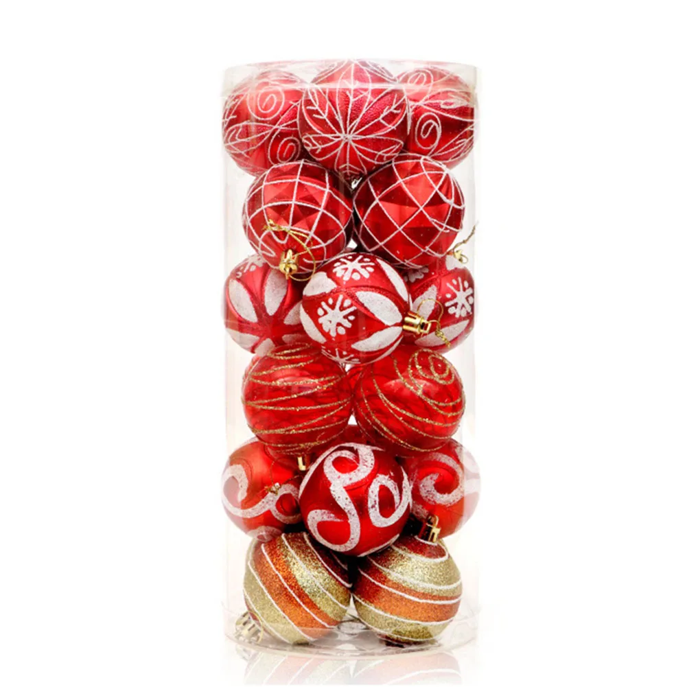 

24 шт., новогодние шары-пузыри для ёлки