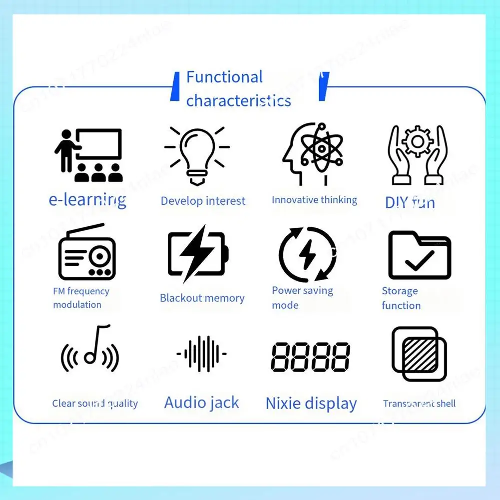 A17Z 새로운 HU-017B DIY FM 라디오 전자 키트 조정 가능한 주파수 87-108Mhz 디지털 디스플레이 DIY 납땜 프로젝트 연습