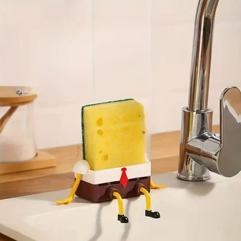 1PC creativo cremagliera di drenaggio cucina di casa lavello scaffale spazzola per lavare i piatti pulire lavello cestello di drenaggio a parete 1
