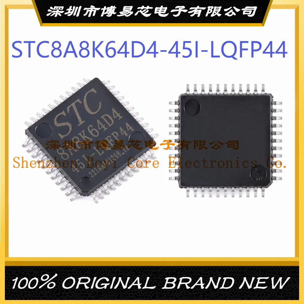 STC8A8K64D4-45I-LQFP44 Package LQFP-44 New Original Genuine IC Chip Microcontroller (MCU/MPU/SOC) 2pcs 8a8k64s4a12 28i lqfp44 single chip microcomputer integrated circuit original genuine patch 8a8k64s4a12 mcu ic