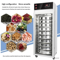 10-layers Food Dehydrator Stainless Steel Commercial Fruit Vegetable Dryer for Tea/Grains/seafood/herb Ect. Meat Drying Machine 1