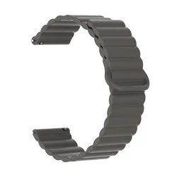 Silicone Magnetic Sport Strap Bracelet - Universal Replacement Band for 22mm (Cocoe Color)