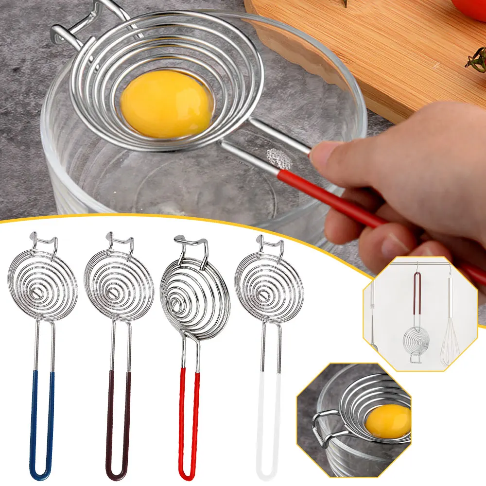 

Egg White Separator Stainless Steel Tools Eggs Yolk Filter Gadgets Kitchen Accessories Separating Funnel Spoon Divider Utensils