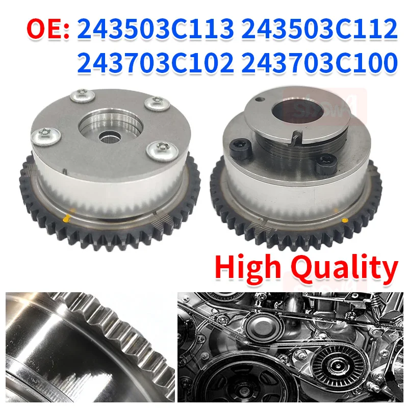 

Camshaft Adjuster Gear 24350-3C113 24350-3C112 24370-3C102 24370-3C100 for Hyundai Santa Kia Sedona Sorento 3.5L V6 New Parts 1x