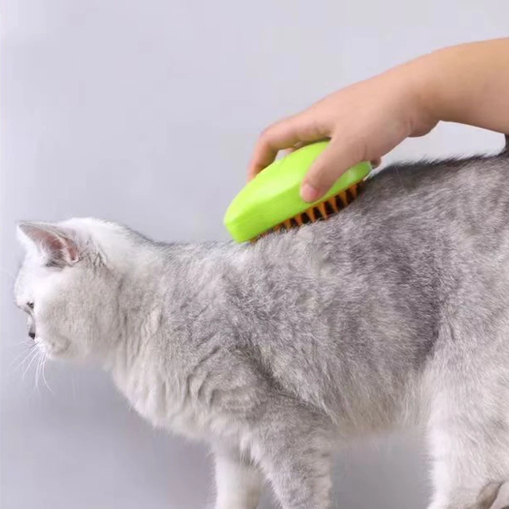 Description Picture 5 of item3 In 1 Cat Steamy Brush with Spray Port Electric Spray Brush Versatile Cat Dog Depilation Brush for Removing Tangled Loose Hair