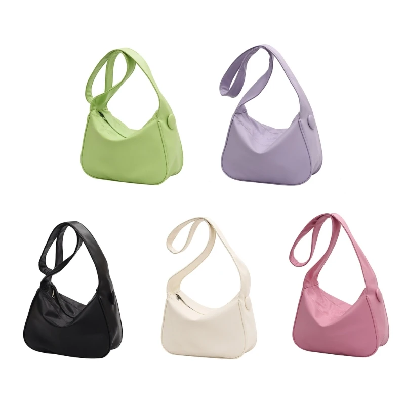 Fashion Students Portable Pu Crossbody Bag Candy Color Ladies All-match Bag