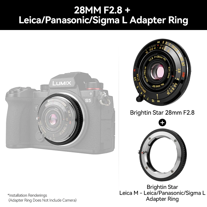 Brightin Star 28mm F2.8 フルフレーム固定焦点マニュアル