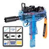 UZI Electric Soft Bullet Toy Gun Automatic Shooting Toy Machine Gun Model Airsoft Launcher Weapons for Men Boy Kid Outdoor Games 6