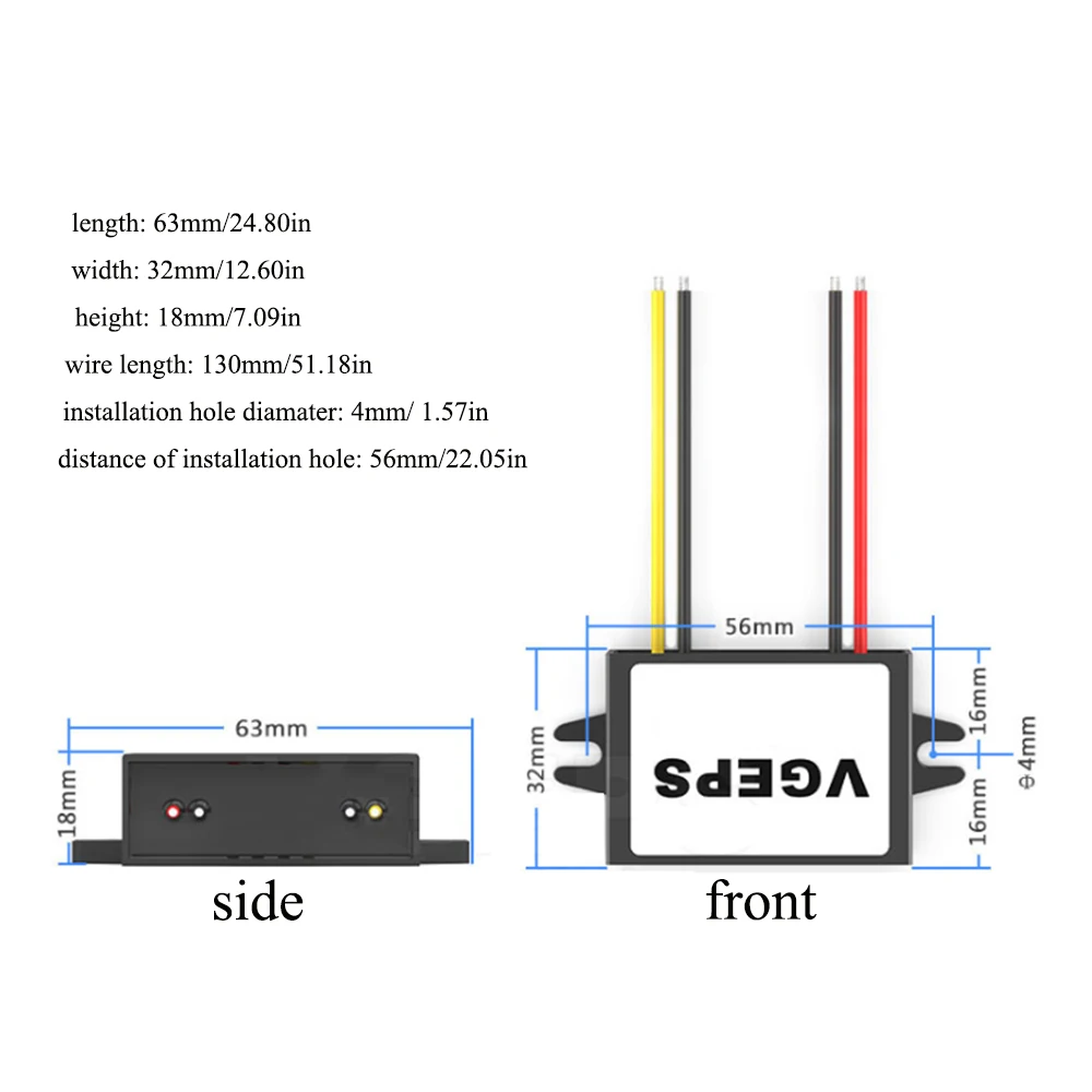 Convertitore Boost DC 12V Fino A 24V, Convertitore DC 12V Fino A 24V 3A 72W Convertitore Di Potenza Impermeabile DC 10‑16V A 24V Modulo Regolatore Di - Foto 13