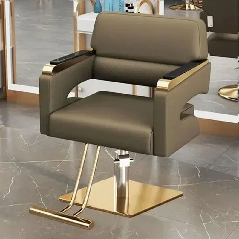 

Reclining Vintage Barber Chair Spinning Lounge Professional Hairdressing Chairs Stylist Taburete Estetica Con Ruedas Furniture