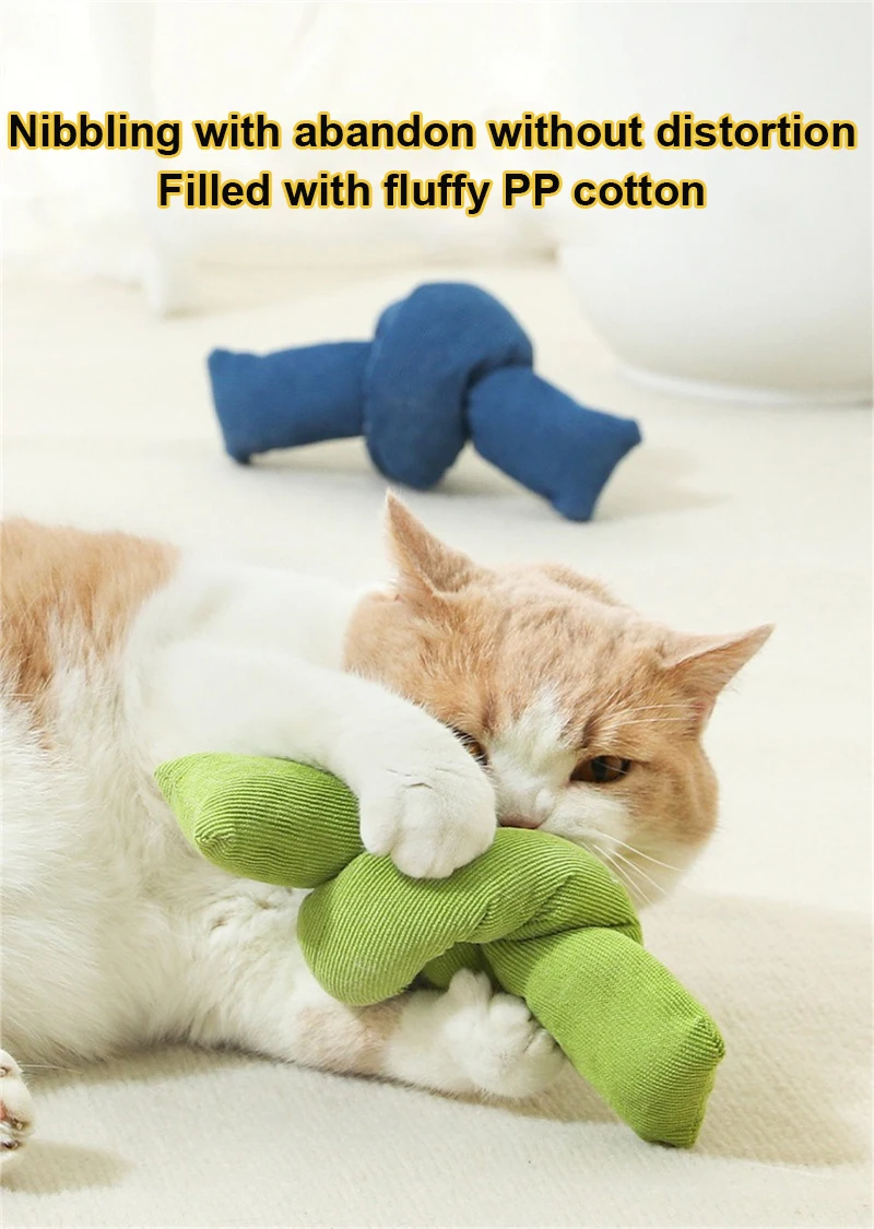 Cat Toy Funny Interactive Plush Sound Kitten Catnip Toys Indoor Teeth Cleaning Chewing - PeticaDeals