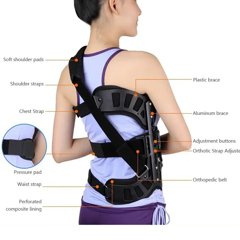 Adjustable Scoliosis Posture Corrector Adults Health Support Brace Posture Corrector Scoliosis for Back Postoperative Recovery 5