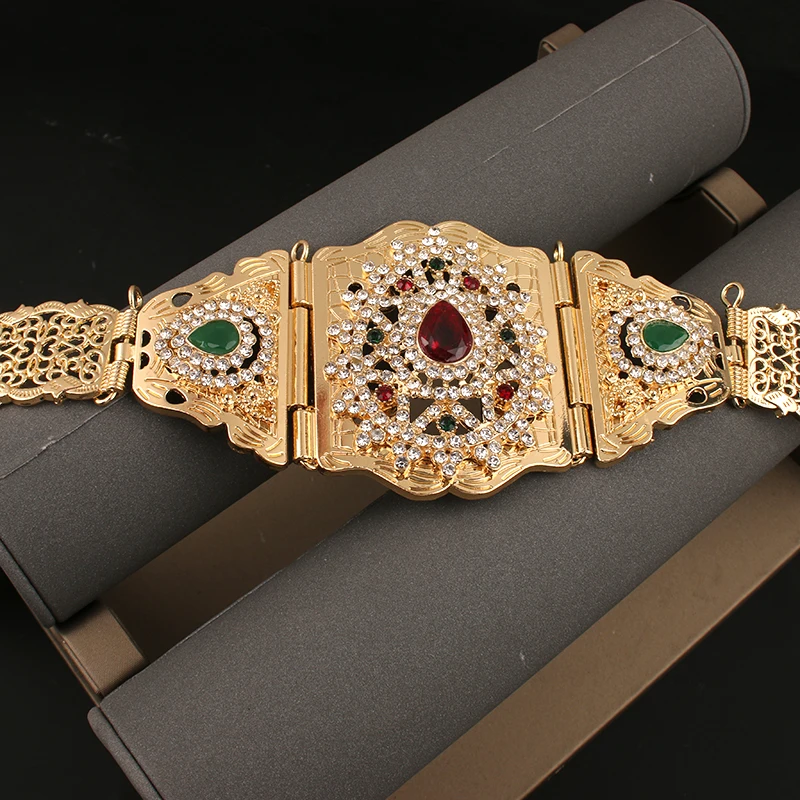 Dicai Moroccan Belt Wedding Jewelry Algerian Wedding Dress Robe Belt Gold Color Silver Color Waist Jewelry Bridesmaid Weddings bridal waistband bridal dress decoration
