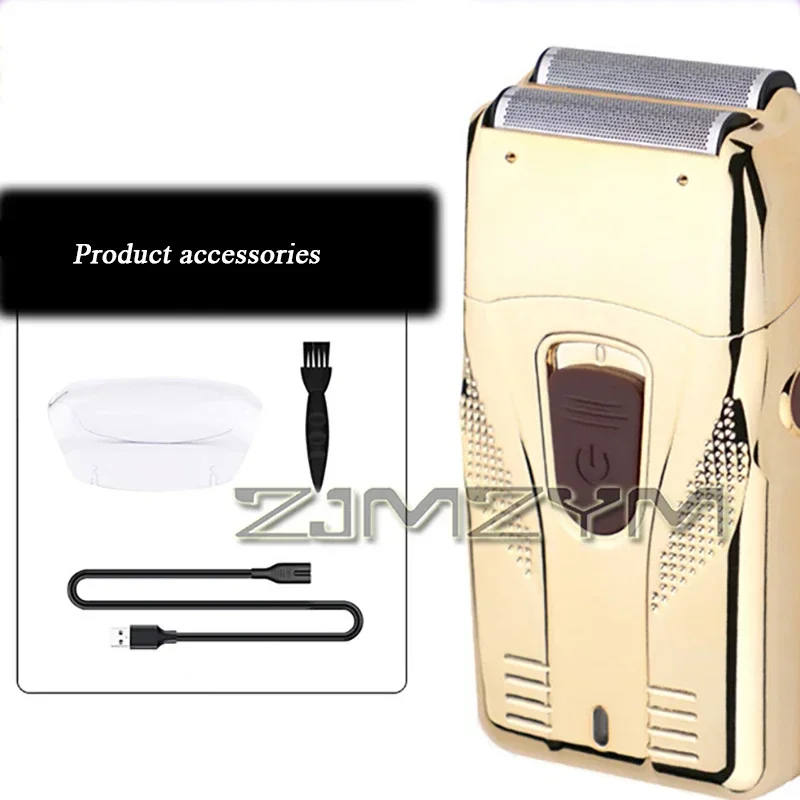 더블 블레이드 왕복 면도기 건식 습식 이중 용도 전기 머리 깎기 전문 오일 헤드 화이트닝 장치 휴대용 트리머