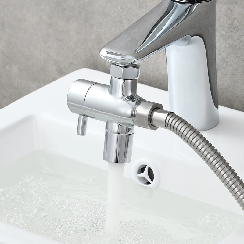 Ciencia Brass Faucet Diverter With Shut Off Valve Sink, 60 OFF