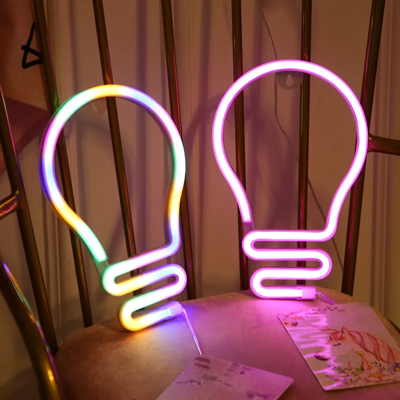

Ins new LED bulb neon lamp bedroom decoration nightlight