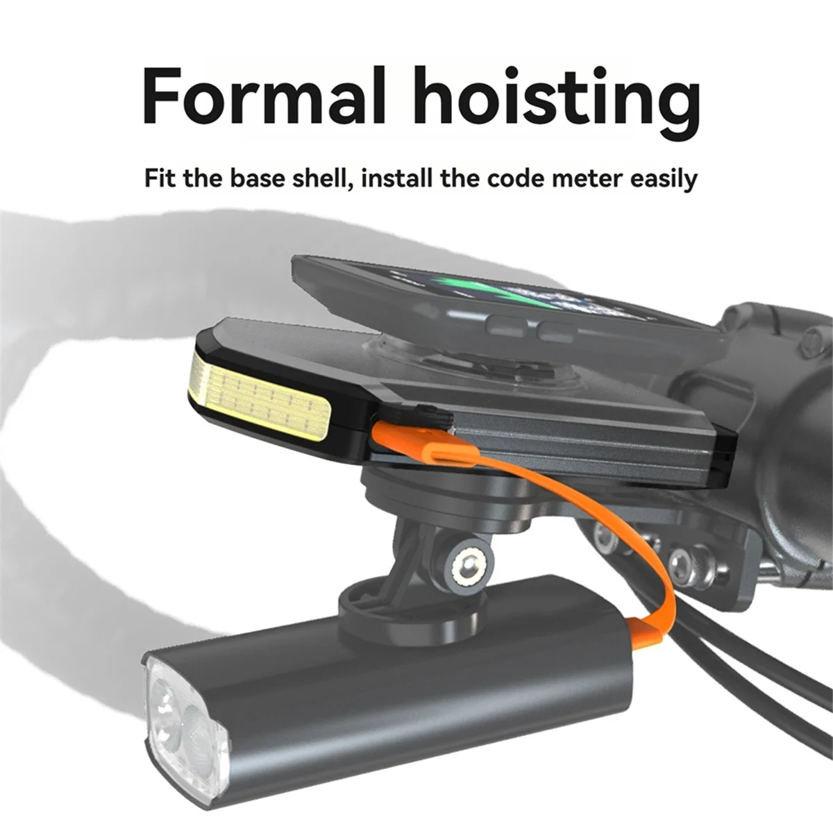 BAAU Bicycle Front Light IPX6 Waterproof Cycling Power Bank Type-C Charging for IGS Computer