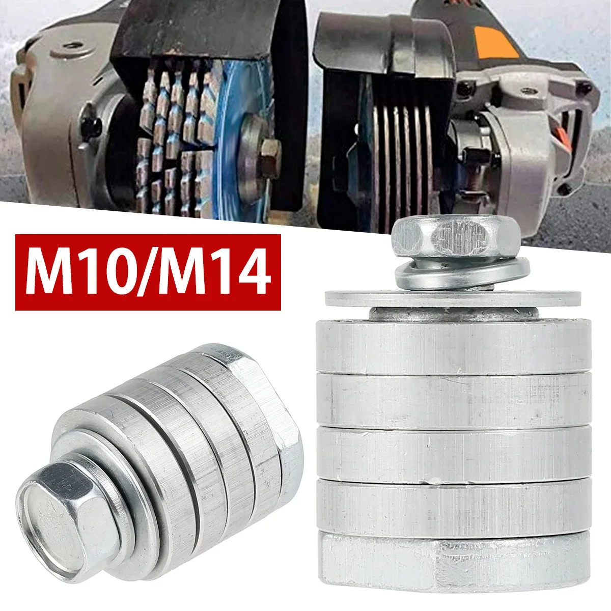 

M10 M14 Angle Grinder Adapter Part To Grooving Machine Adapter for 100/125-230 Angle Grinder Polisher Interface Conversion Head