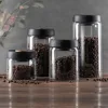 Coffee Beans Vacuum Sealed Borosilicate Glass Tank Moisture Proof Air Extraction Cereals Storage Jar for Kitchen Tea Storage 1
