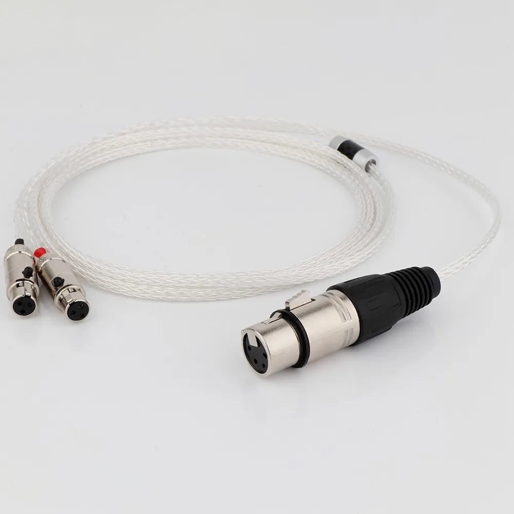 Cavo Per Cuffie Occ Placcato Argento 8 Corer Cavo Per Cuffie Per Abyss Ab-1266 Cavo Di Prolunga Per Aggiornamento Cuffie