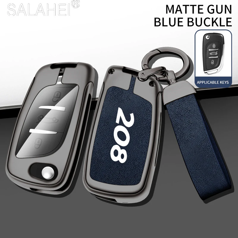 

Fashion Car Logo Key Case Cover Accessories For Peugeot 208 207 107 206 301 306 307 308 407 408 508 607 807 2008 3008 4008 5008