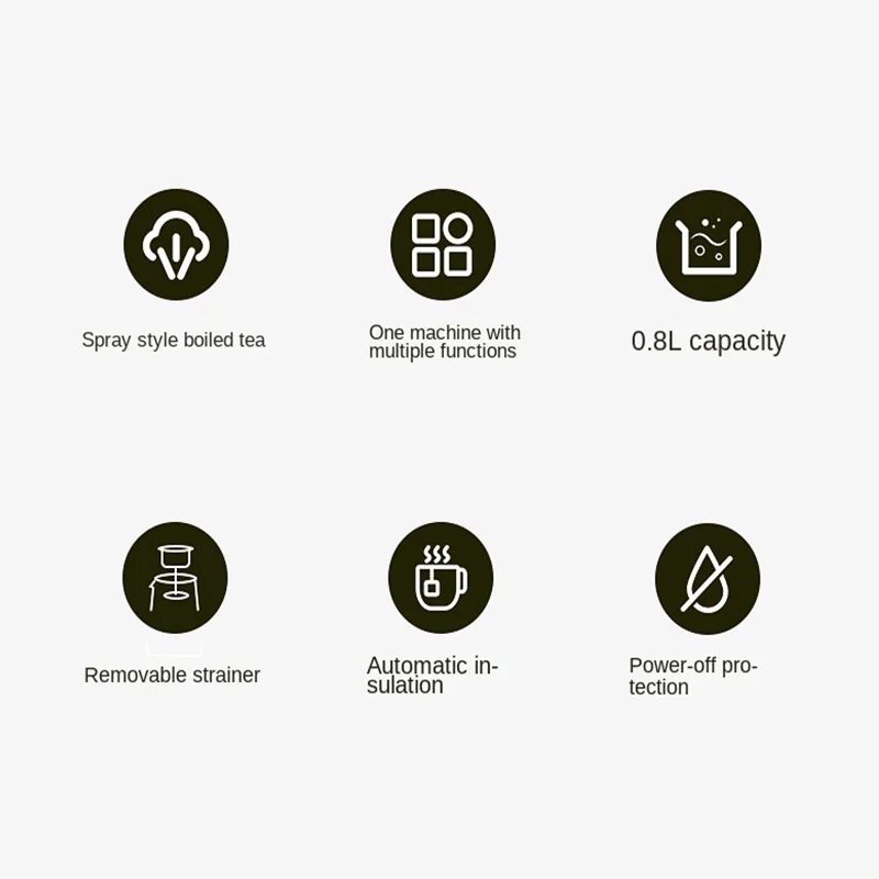 Multifunctional Electric Tea Stove Touch Screen Steam Extraction Auto Heat Preservation Home healthy Boil Water Kettle Teapot