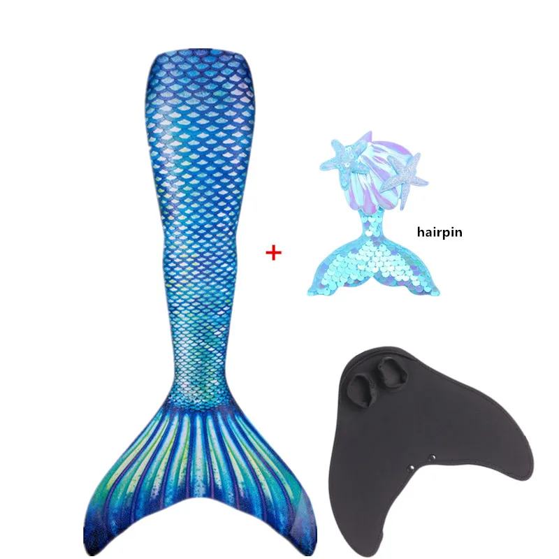 Girls Little Mermaid Tails Add Monofin Swimming Tail For Kids Adults Summer Dress Swimmable Suit Mermaid Costume mermaid costume kids girls dress